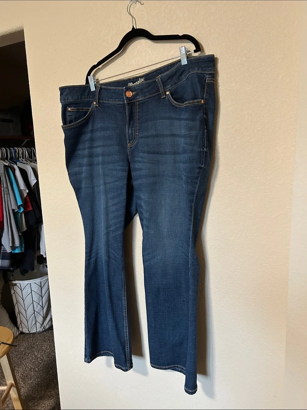 Wrangler pockets wear